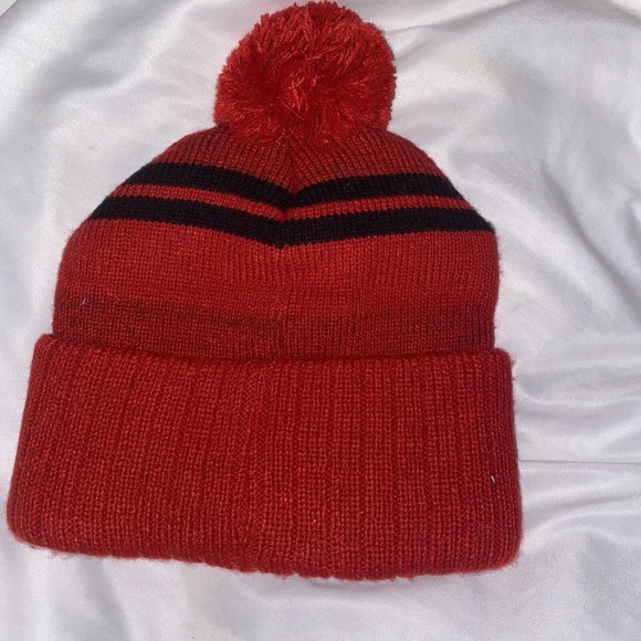 NBA Atlanta Hawks Winter Knit Hat Beanie Cap Warm New With Tags Red - Picture 3 of 5